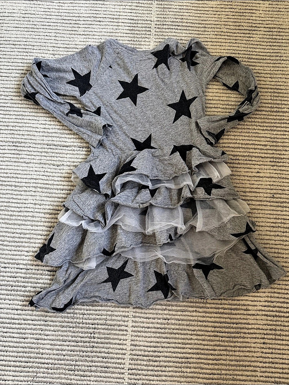 NUNUNU Size 4-5 Layered Ruffle Dress